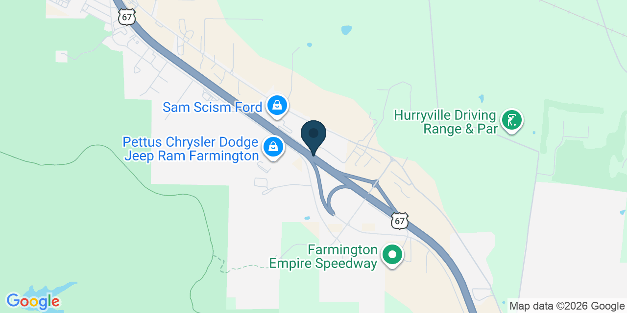 Map showing St Francois County, MO
