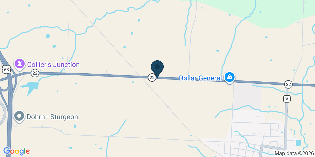 Map showing Audrain County, MO