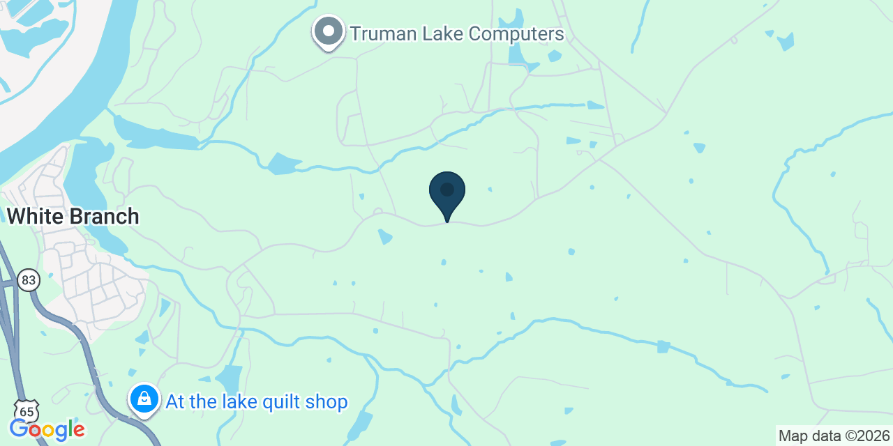 Map showing Benton County, MO