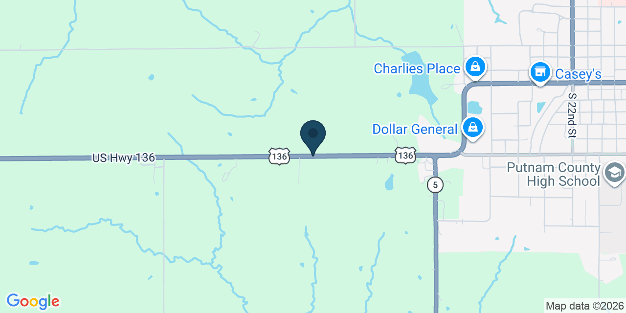 Map showing Ravenwood, Nodaway County, MO