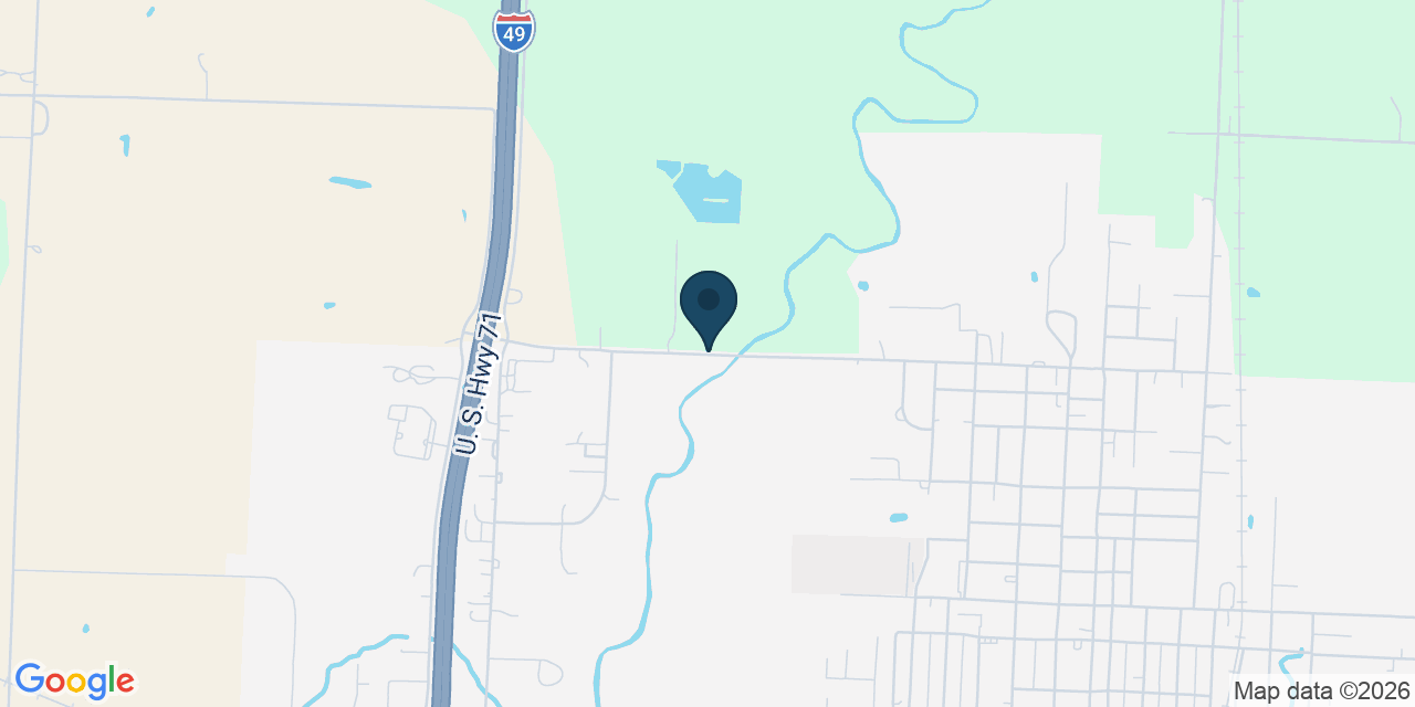 Map showing Lamar, Barton County, MO