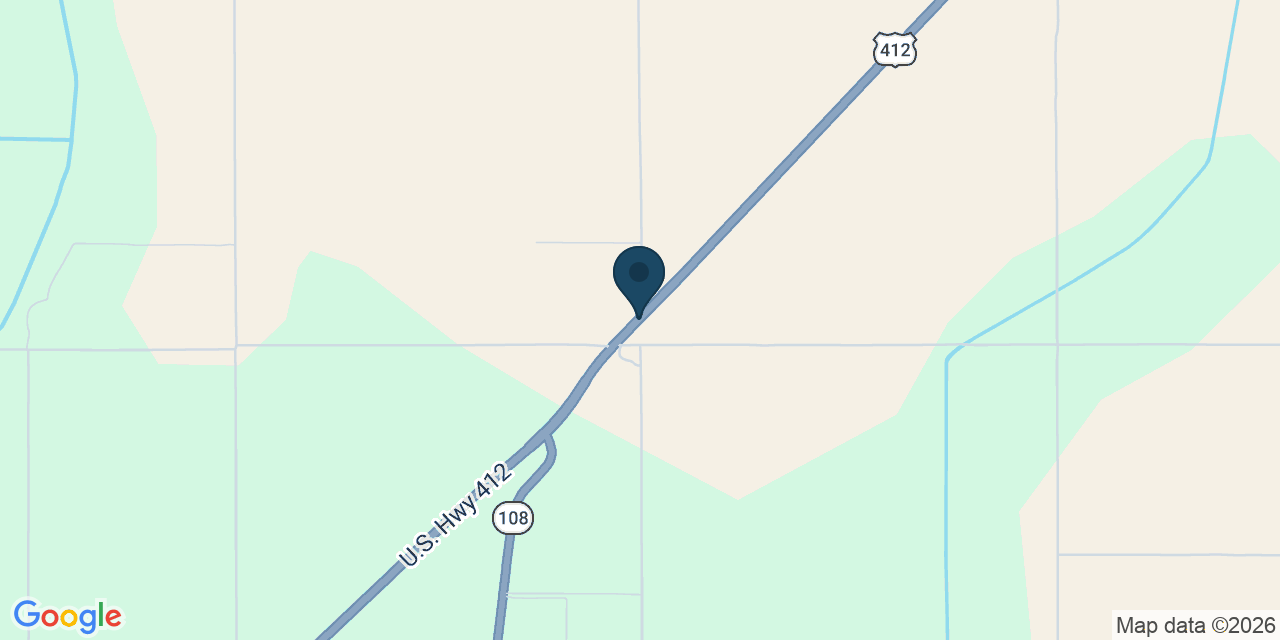 Map showing Arbyrd, Dunklin County, MO