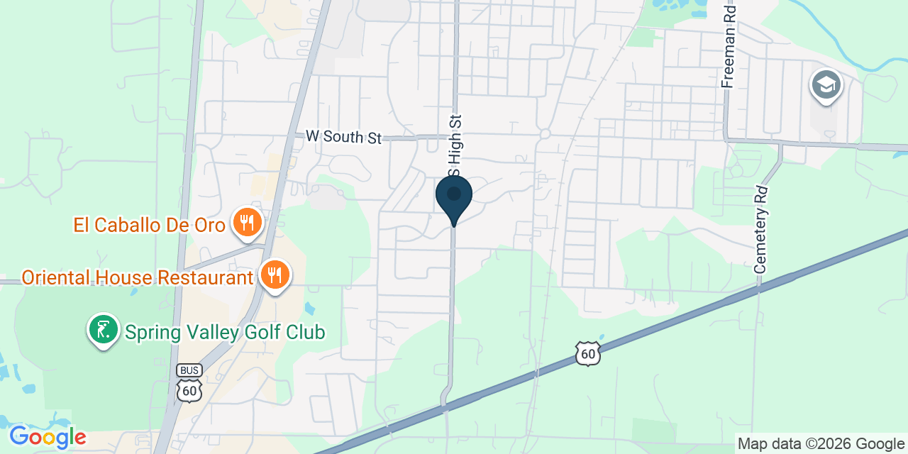 Map showing Neosho, Newton County, MO