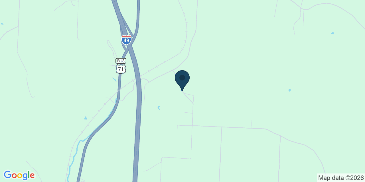 Map showing Anderson, McDonald County, MO