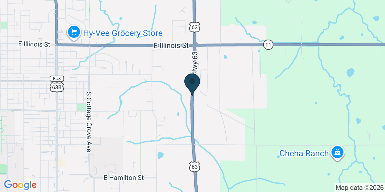 Map showing Millard, Adair County, MO