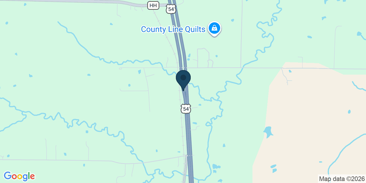 Map showing Auxvasse, Callaway County, MO
