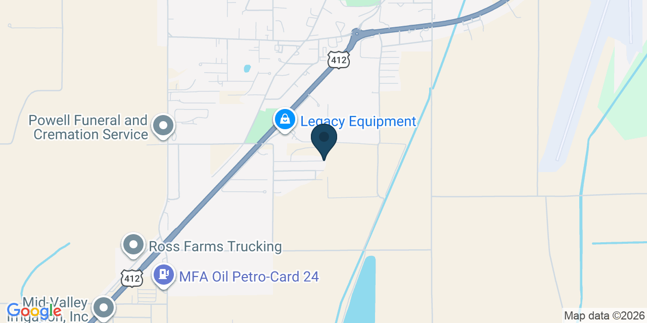 Map showing Kennett, Dunklin County, MO