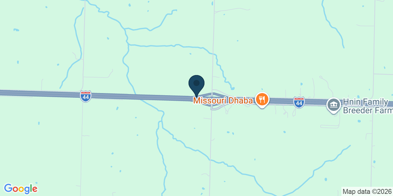 Map showing Sarcoxie, Lawrence County, MO