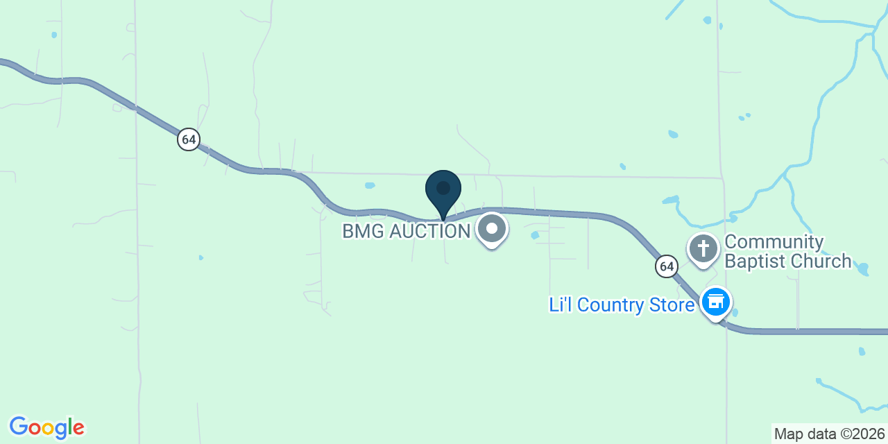 Map showing Lebanon, Laclede County, MO