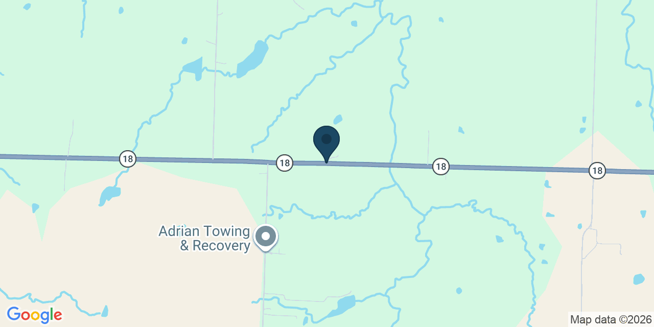 Map showing Adrian, Bates County, MO