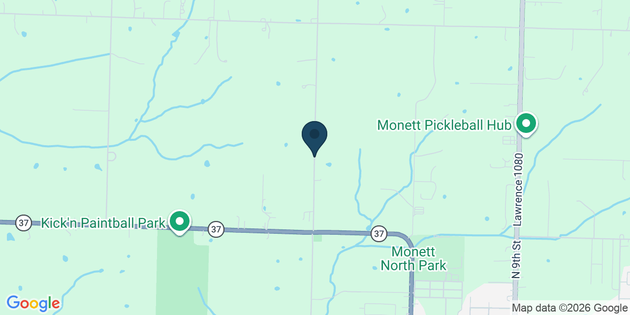 Map showing Monett, Lawrence County, MO