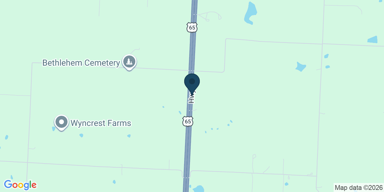 Map showing Saline County, MO