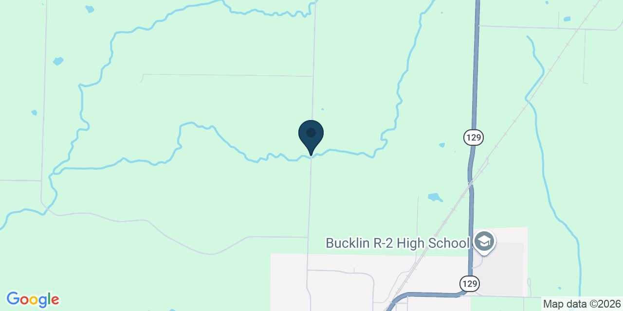 Map showing Bucklin, Linn County, MO