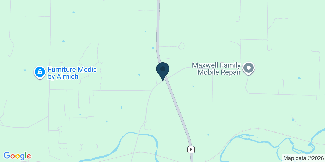 Map showing Granby, Newton County, MO
