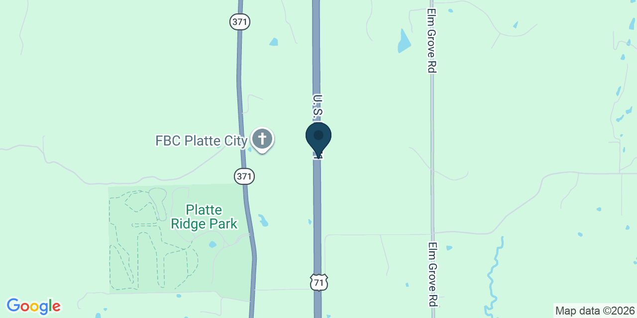 Map showing Saint Joseph, Platte County, MO