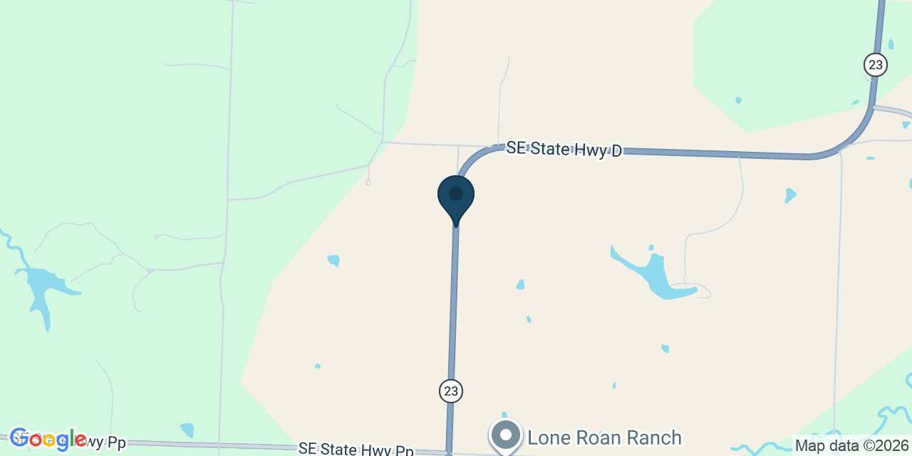 Map showing Johnson County, MO