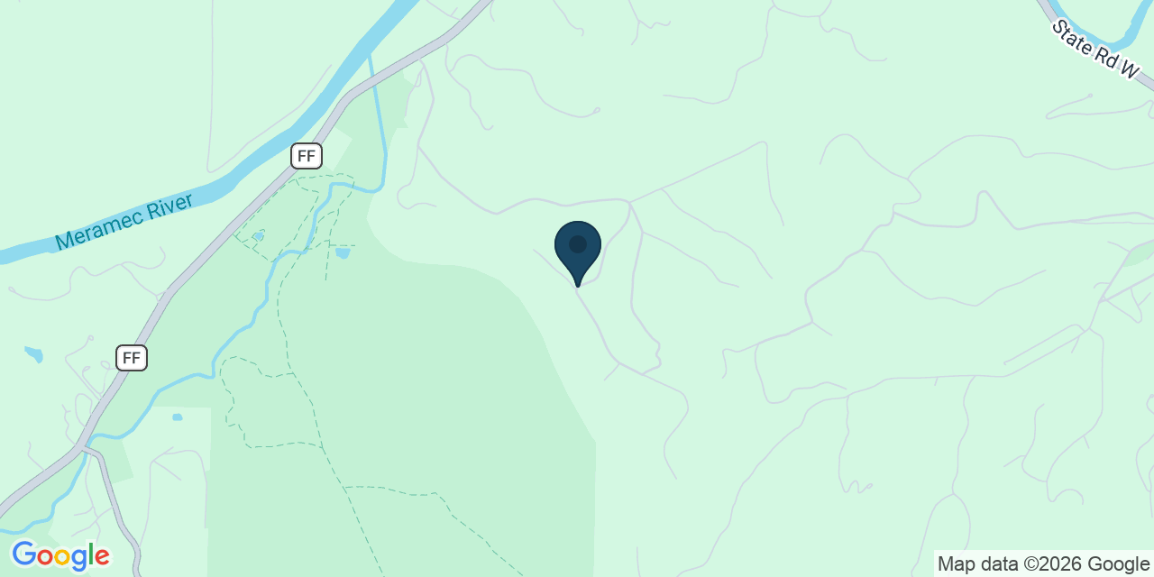Map showing Jefferson County, MO