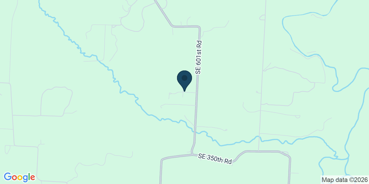 Map showing Johnson County, MO