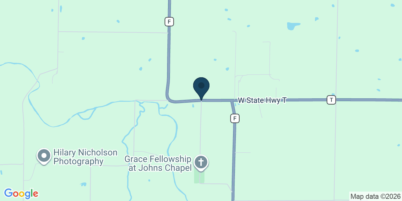 Map showing Ash Grove, Greene County, MO