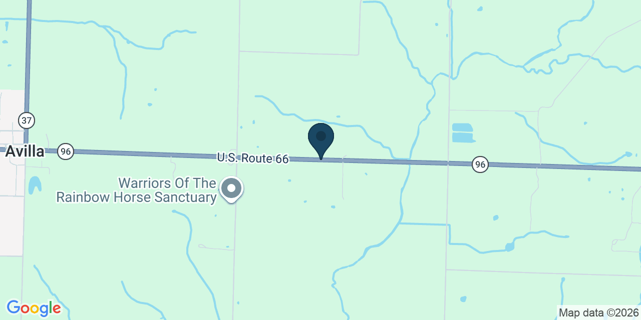 Map showing Miller, Lawrence County, MO