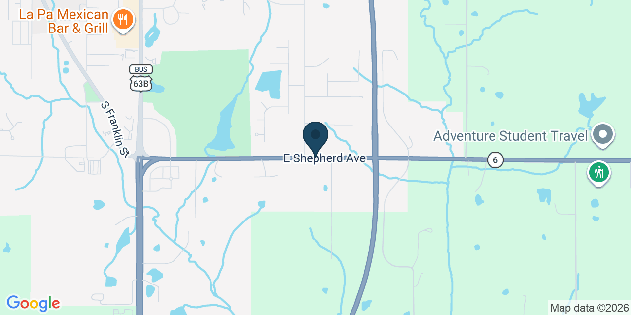 Map showing Kirksville, Adair County, MO