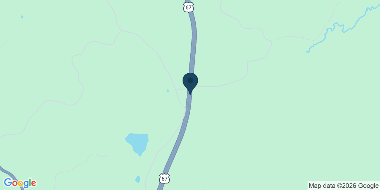 Map showing Greenville, Wayne County, MO