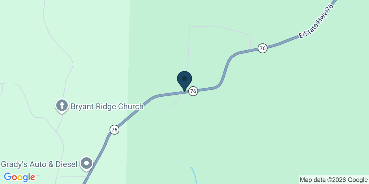 Map showing Taneyville, Taney County, MO