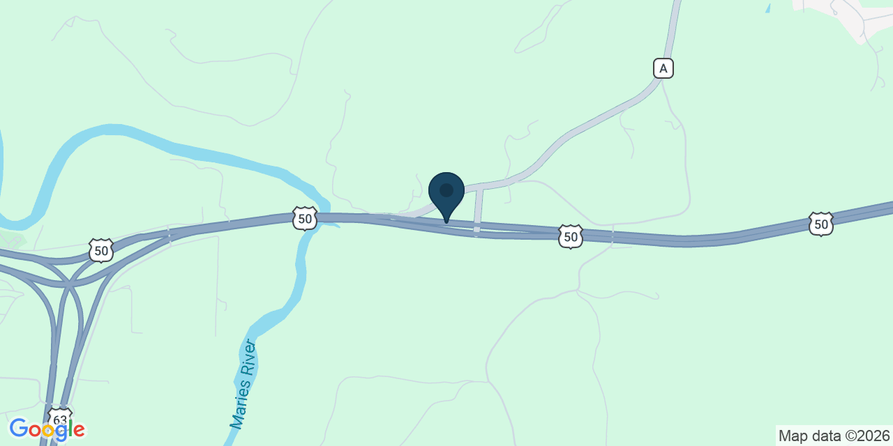 Map showing Osage County, MO