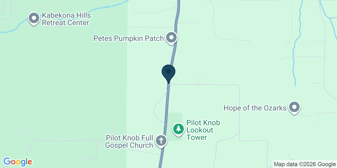 Map showing Phelps County, MO