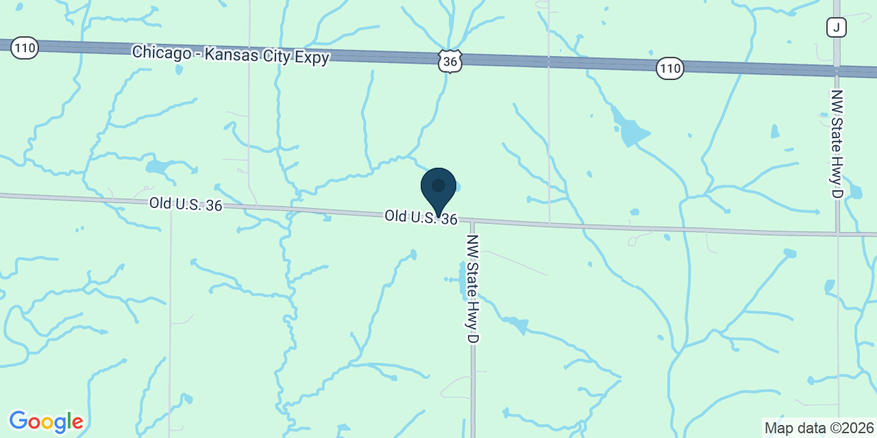 Map showing Cameron, Caldwell County, MO
