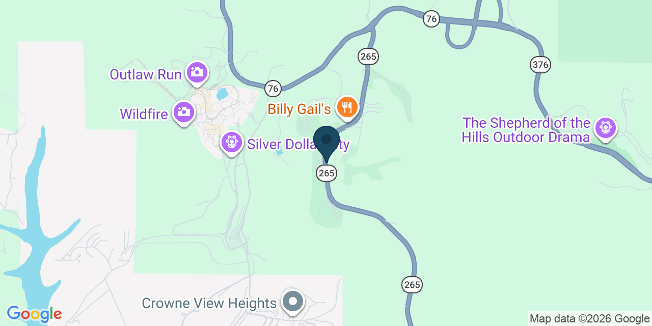 Map showing Branson West, Stone County, MO