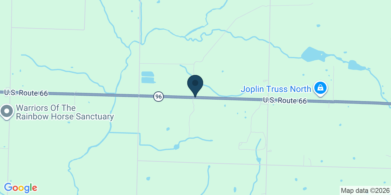 Map showing Avilla, Jasper County, MO