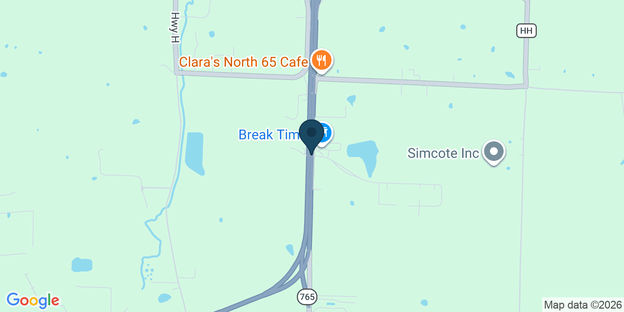 Map showing Pettis County, MO