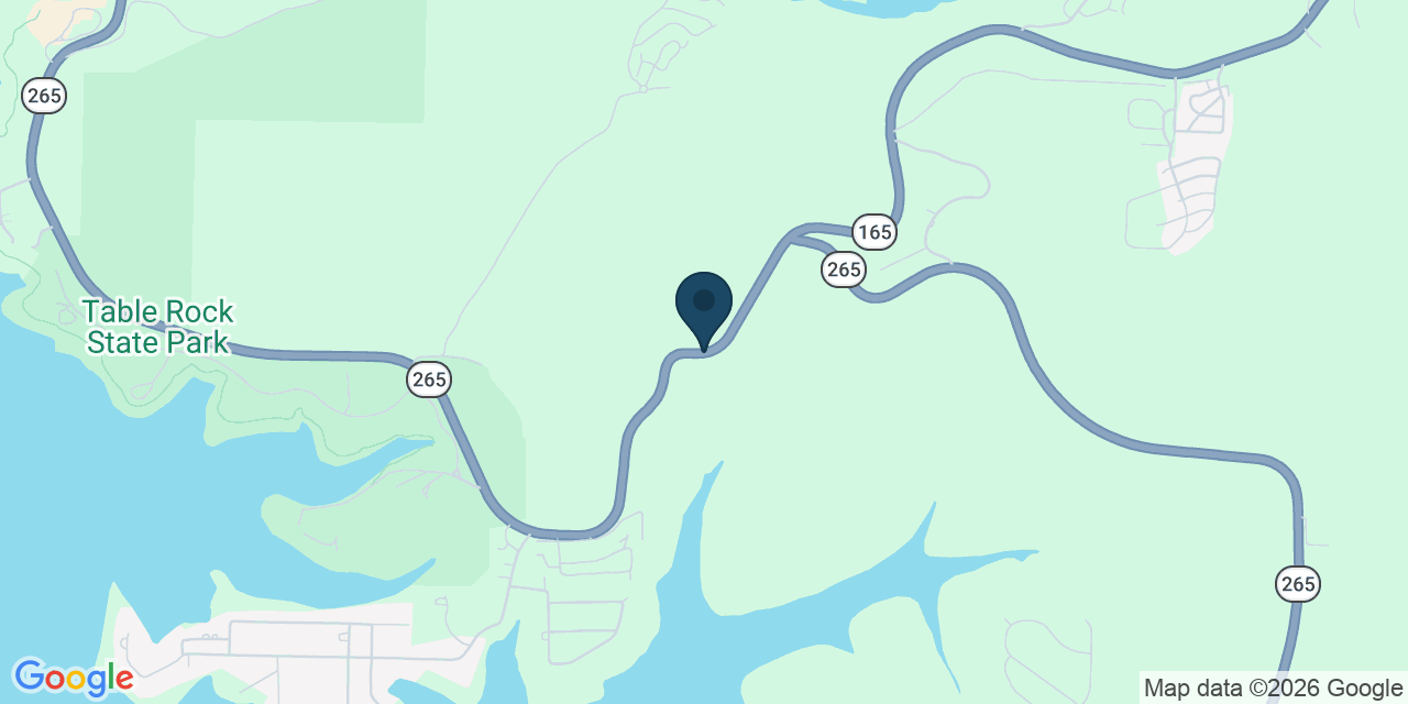 Map showing Hollister, Taney County, MO
