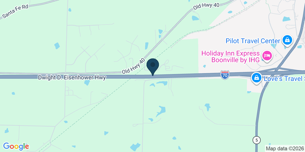 Map showing Cooper County, MO