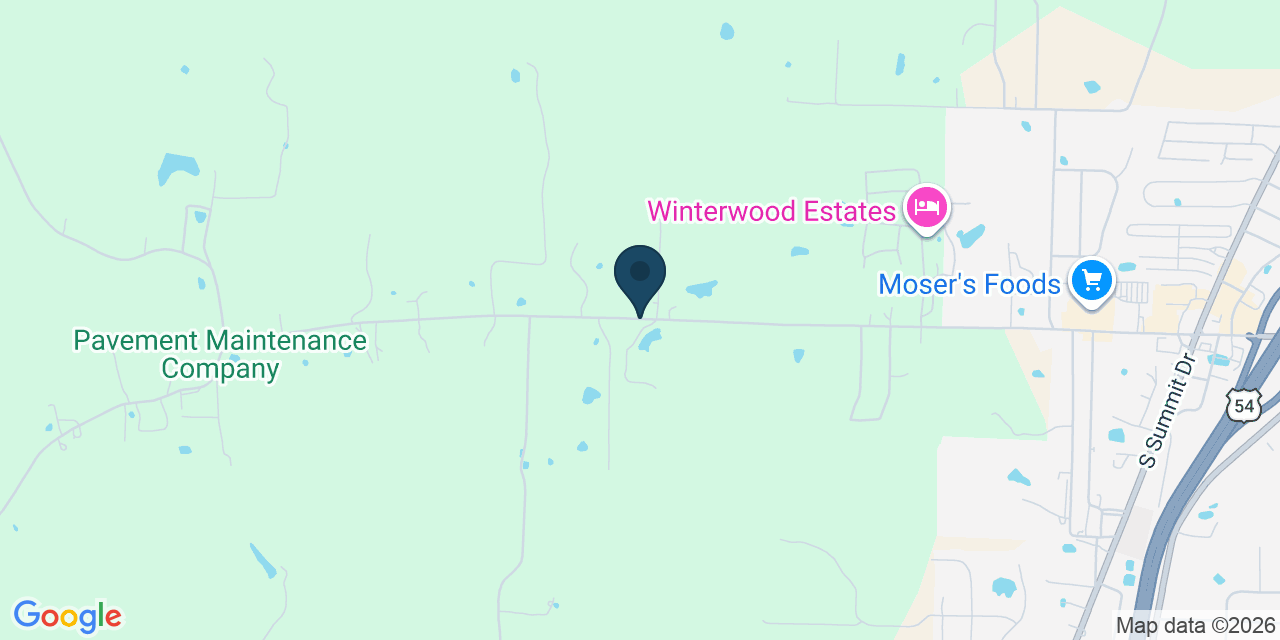 Map showing Callaway County, MO