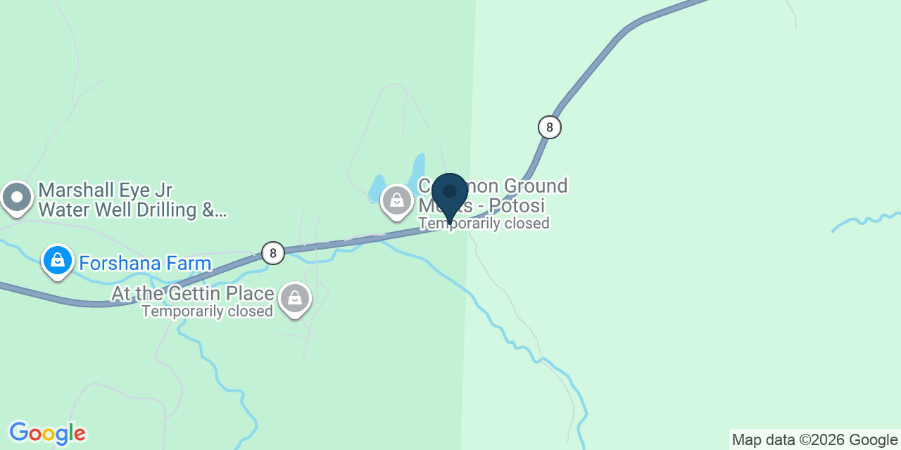 Map showing Washington County, MO