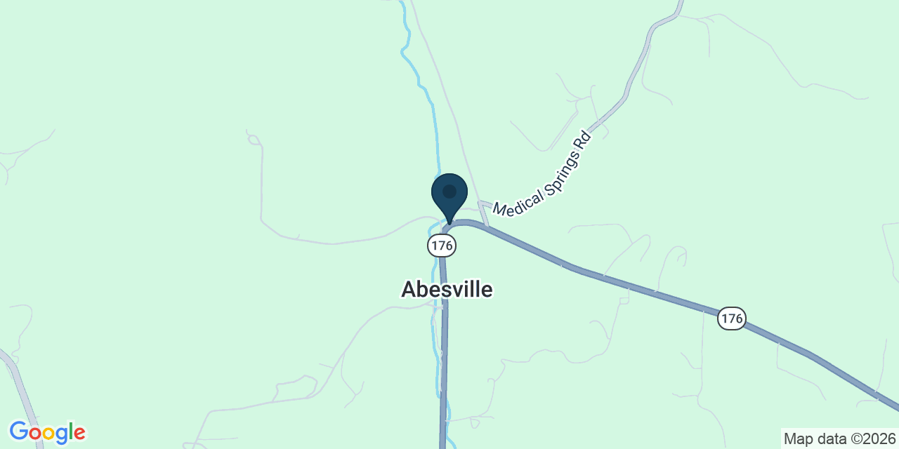 Map showing Abesville, Stone County, MO