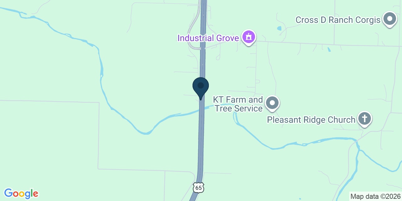 Map showing Fair Grove, Dallas County, MO