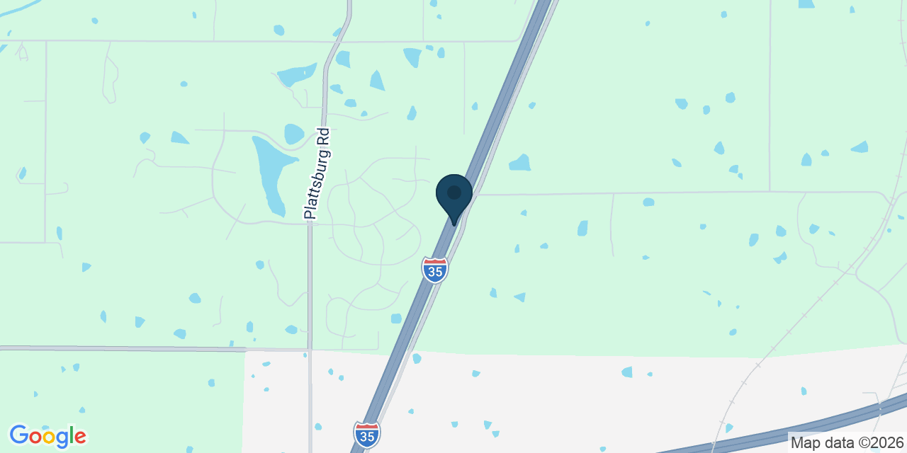 Map showing Clay County, MO