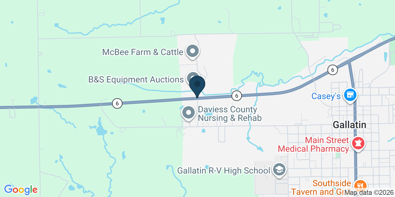 Map showing Jamesport, Daviess County, MO