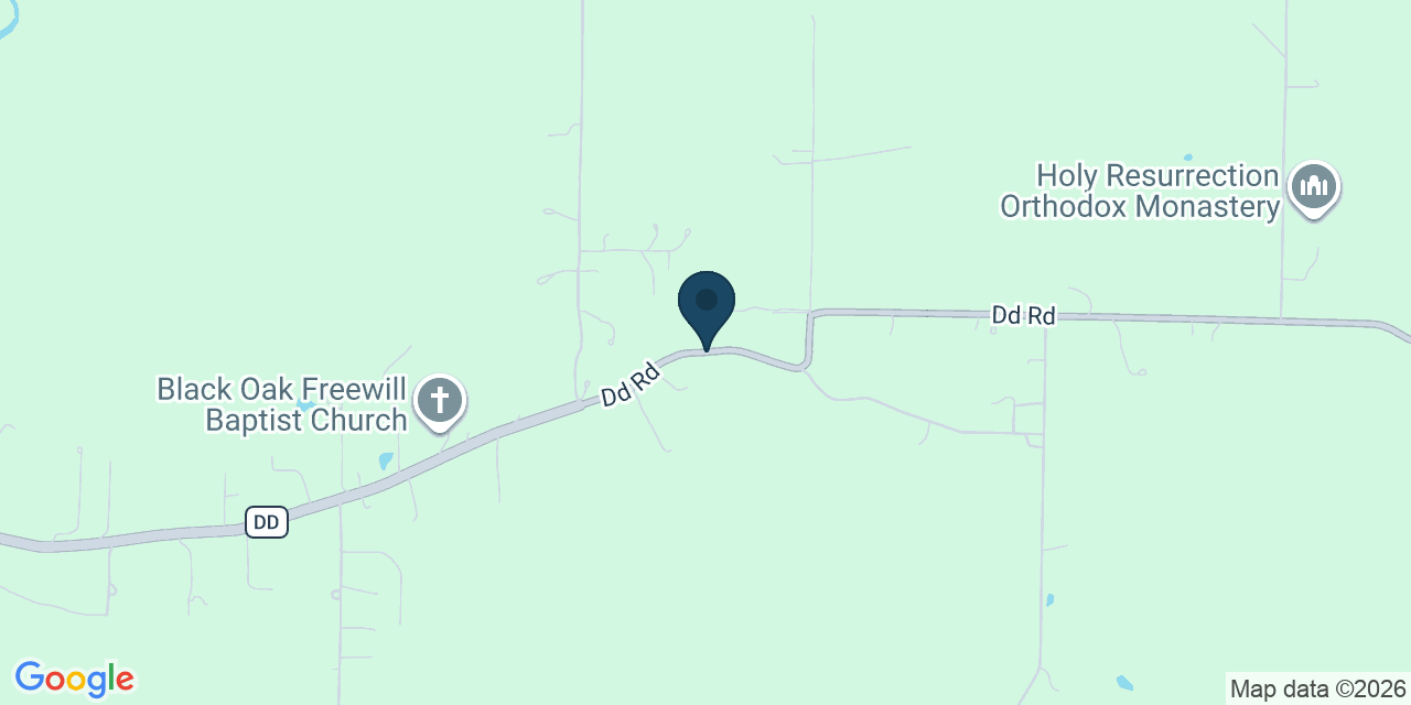 Map showing Marshfield, Webster County, MO