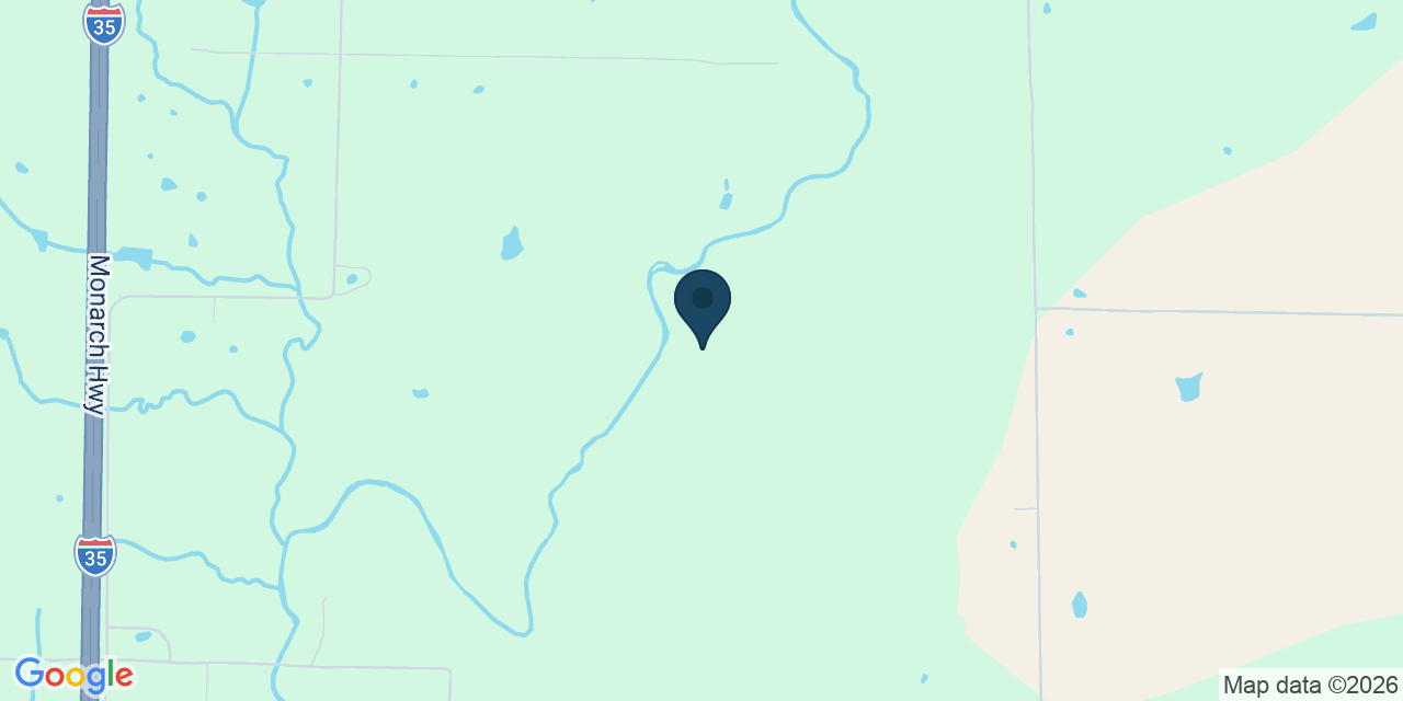 Map showing Cainsville, Harrison County, MO