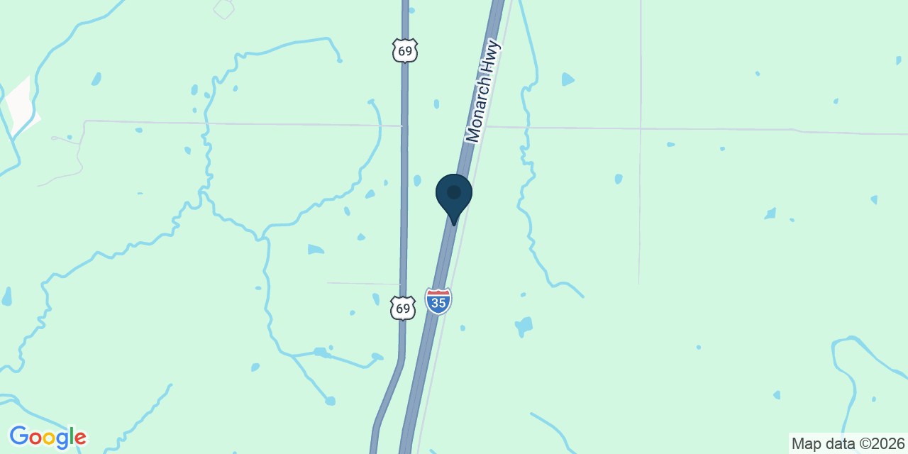 Map showing Bethany, Harrison County, MO