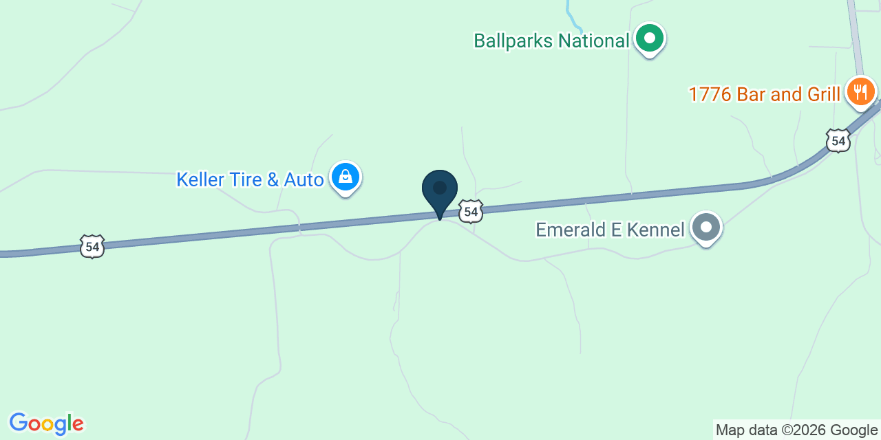 Map showing Camden County, MO