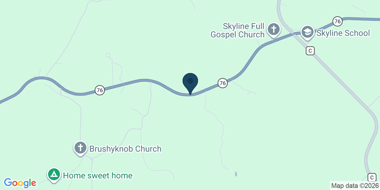 Map showing Goodhope, Douglas County, MO