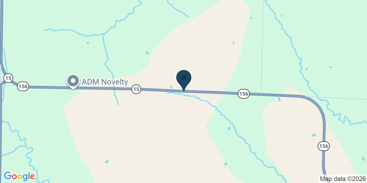 Map showing Newark, Knox County, MO