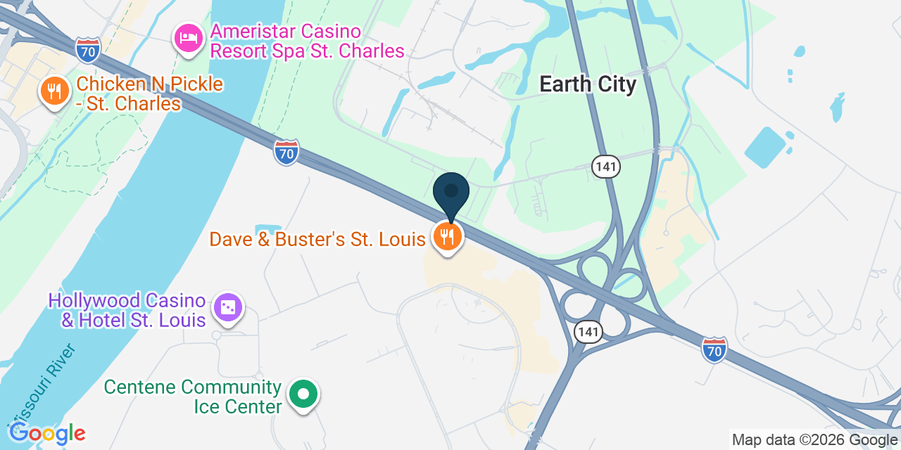 Map showing Saint Louis, St Louis County, MO