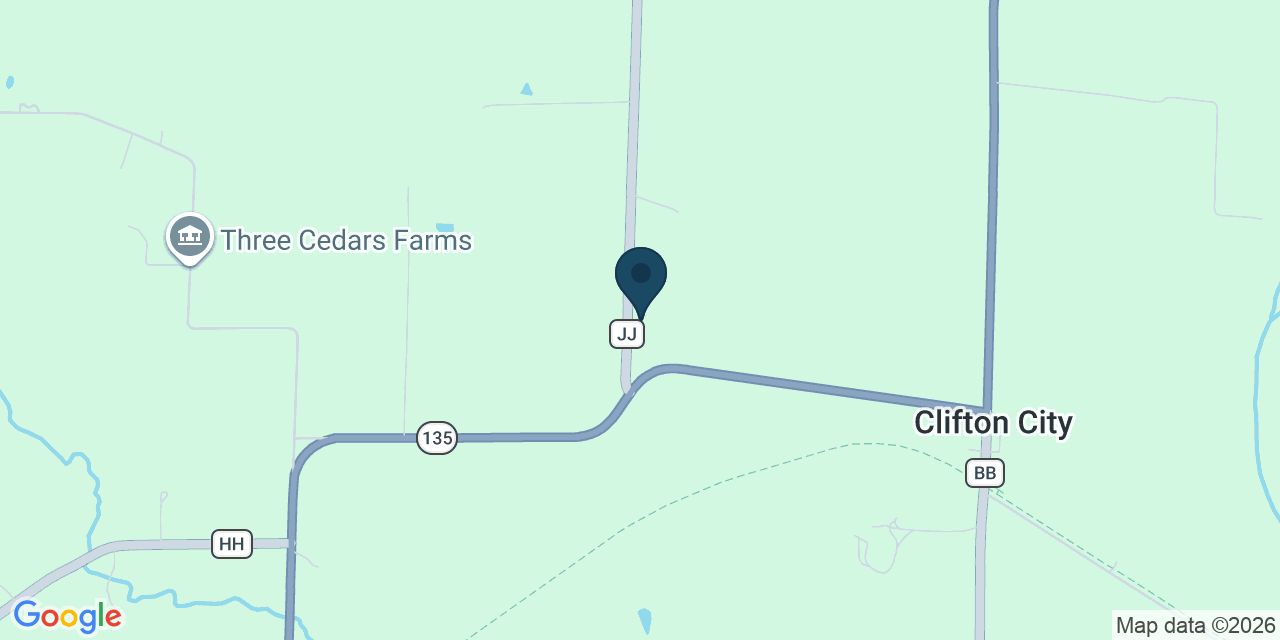 Map showing Pilot Grove, Cooper County, MO