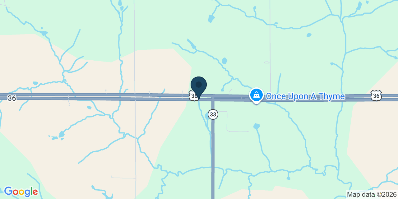 Map showing Osborn, Dekalb County, MO